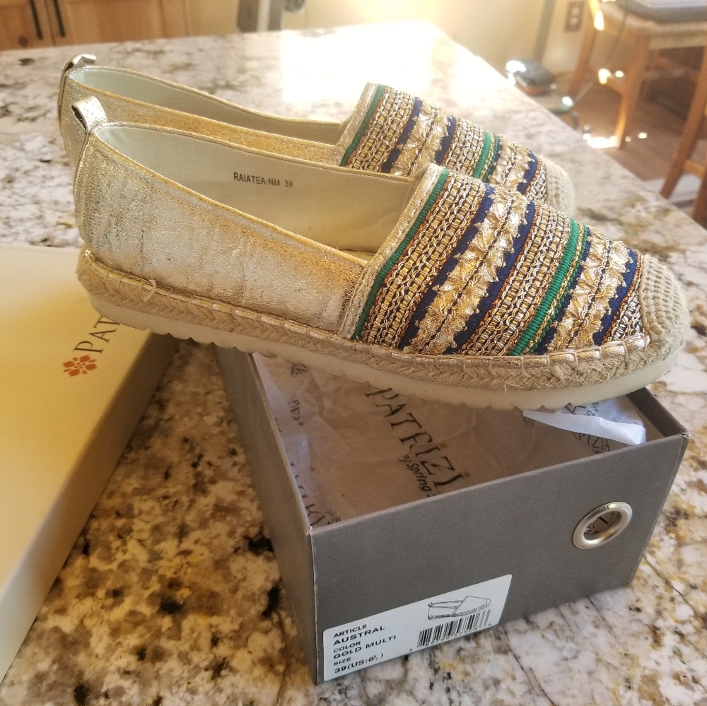 Espadrilles gold/multi - Picture 3 of 4